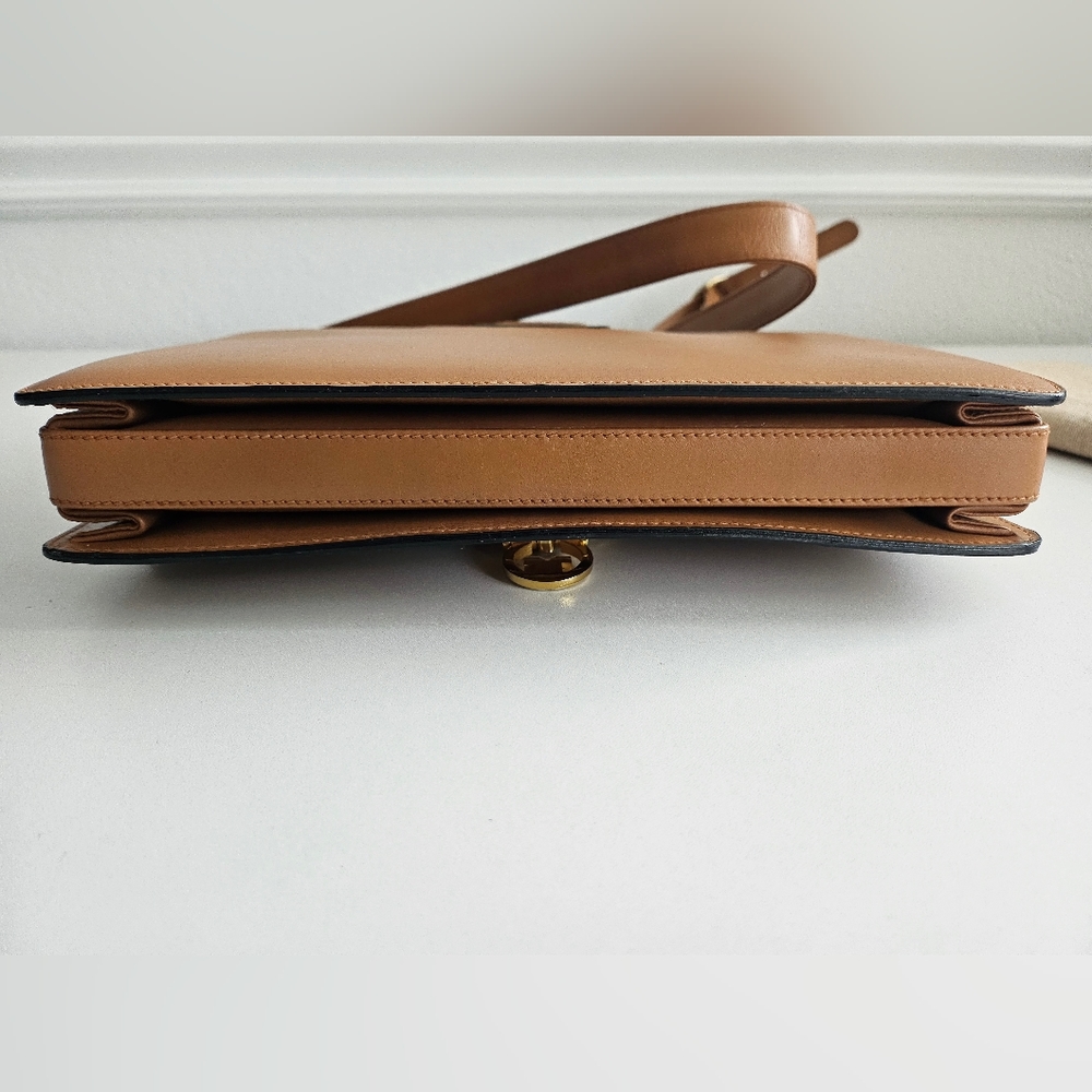 Gucci Brown All-leather Sherry Line Shoulder Flap Bag - Picture 11 of 15